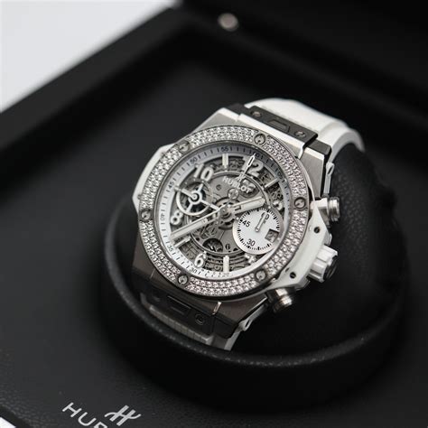 hublot e titanium white diamonds|Big Bang Unico Titanium White Diamonds 42 mm.